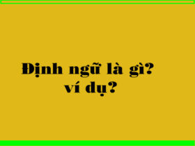Định ngữ là gì?