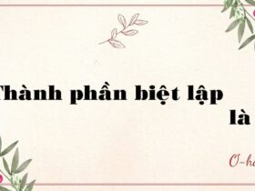 Thành phần biệt lập là gì?