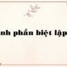 Thành phần biệt lập là gì?